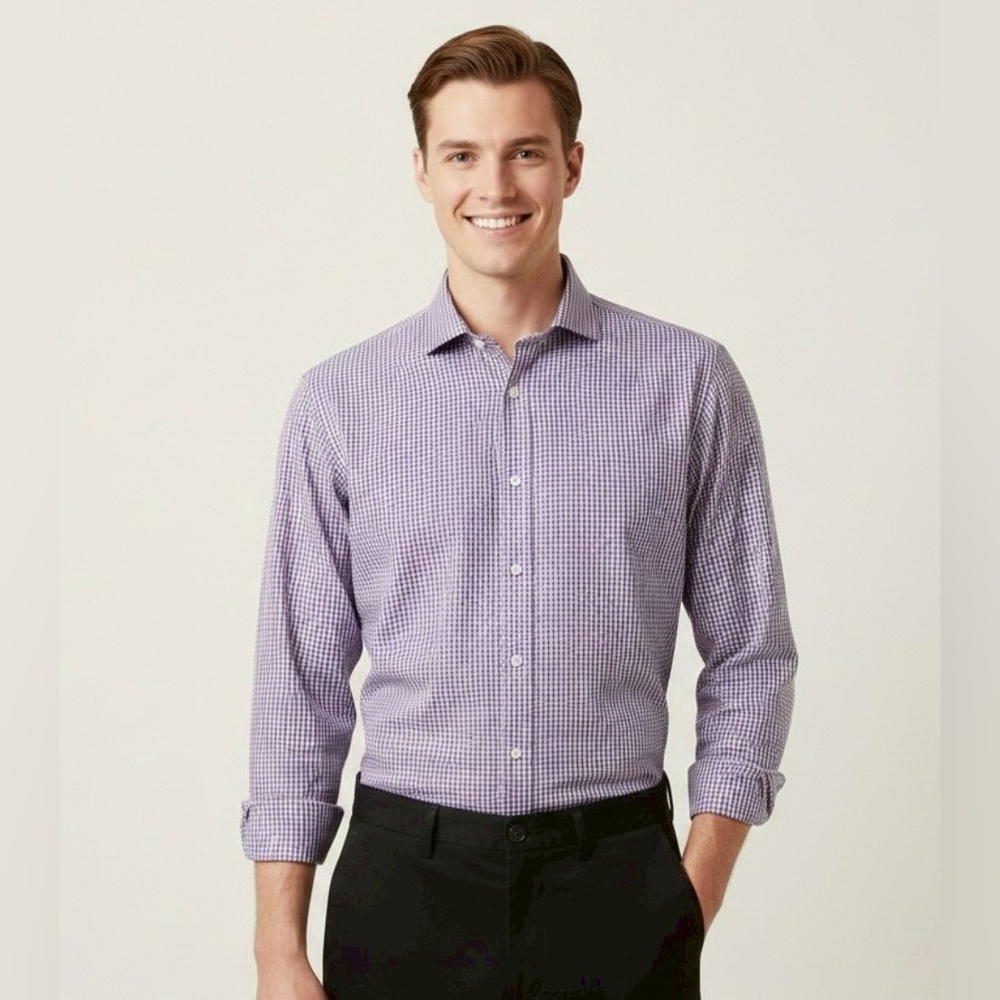 $85 Michael Kors Men's Slim-Fit Stretch Dress Shirt